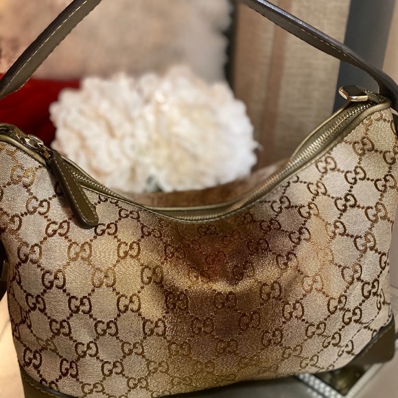 Gucci Small Heart Bit hobo in GG Lurex fabric. - Picture 4 of 6